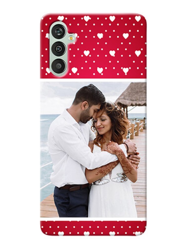 Custom Galaxy M13 4G custom back covers: Hearts Mobile Case Design