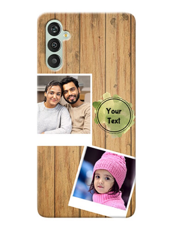 Custom Galaxy M13 4G Custom Mobile Phone Covers: Wooden Texture Design