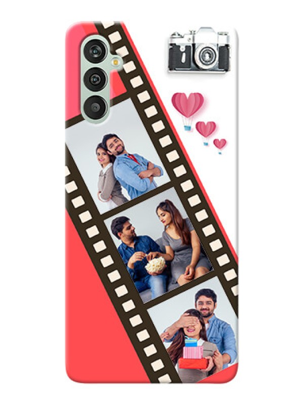 Custom Galaxy M13 4G custom phone covers: 3 Image Holder with Film Reel