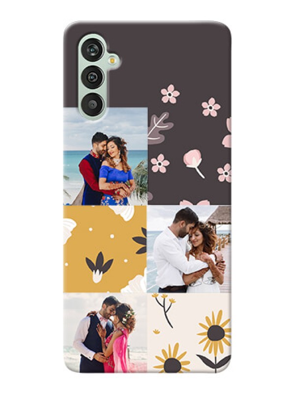 Custom Galaxy M13 4G phone cases online: 3 Images with Floral Design