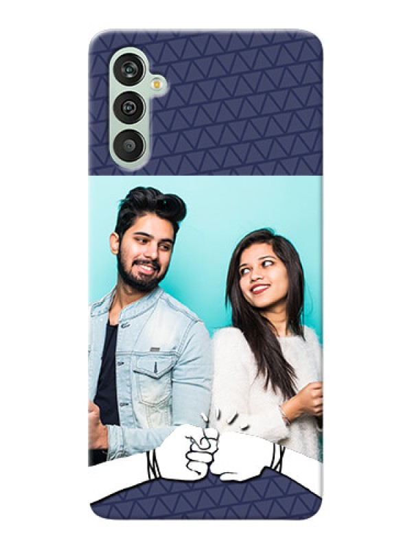 Custom Galaxy M13 4G Mobile Covers Online with Best Friends Design 