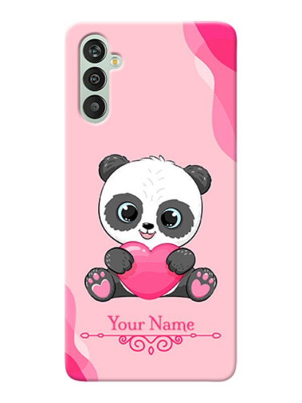 Custom Galaxy M13 4G Mobile Back Covers: Cute Panda Design