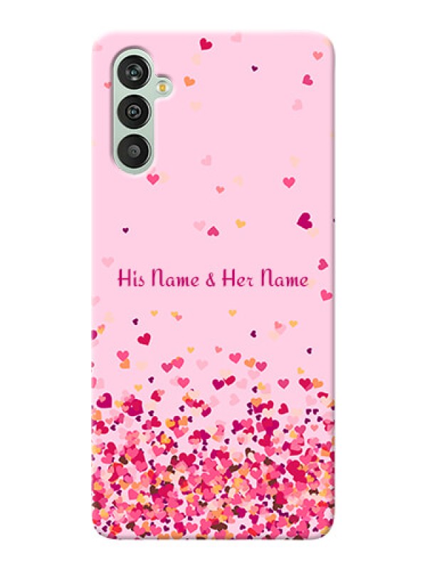 Custom Galaxy M13 4G Phone Back Covers: Floating Hearts Design
