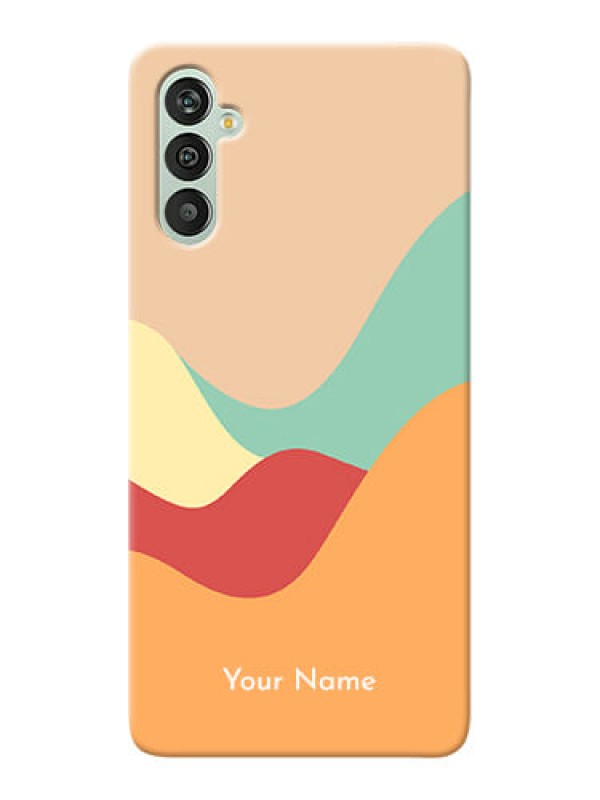Custom Galaxy M13 4G Custom Mobile Case with Ocean Waves Multi-colour Design