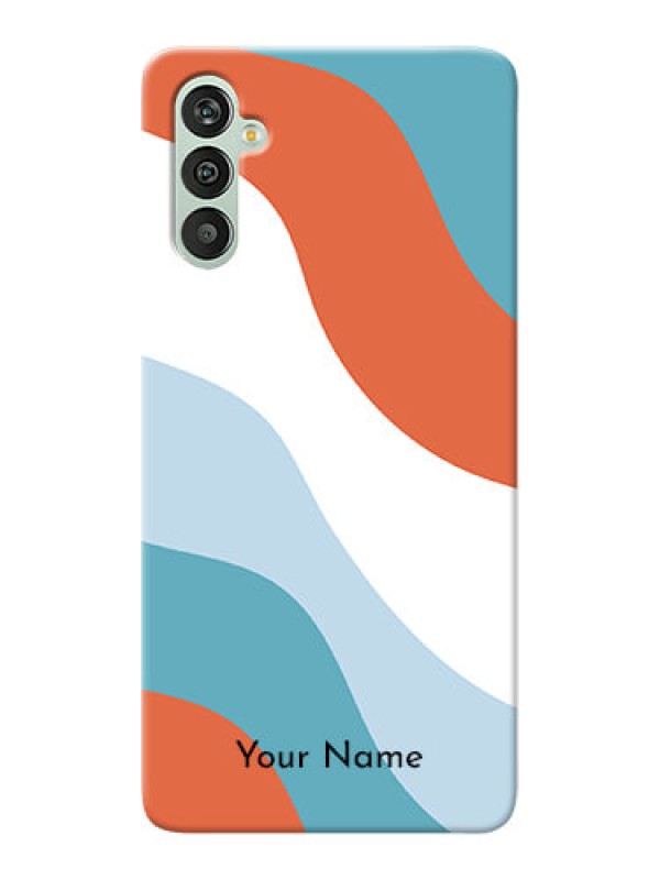 Custom Galaxy M13 4G Mobile Back Covers: coloured Waves Design