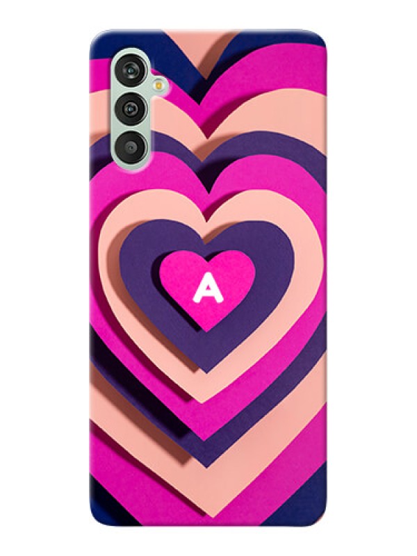 Custom Galaxy M13 4G Custom Mobile Case with Cute Heart Pattern Design
