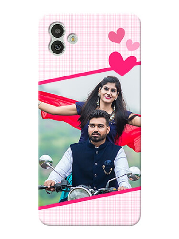 Custom Galaxy M13 5G Personalised Phone Cases: Love Shape Heart Design