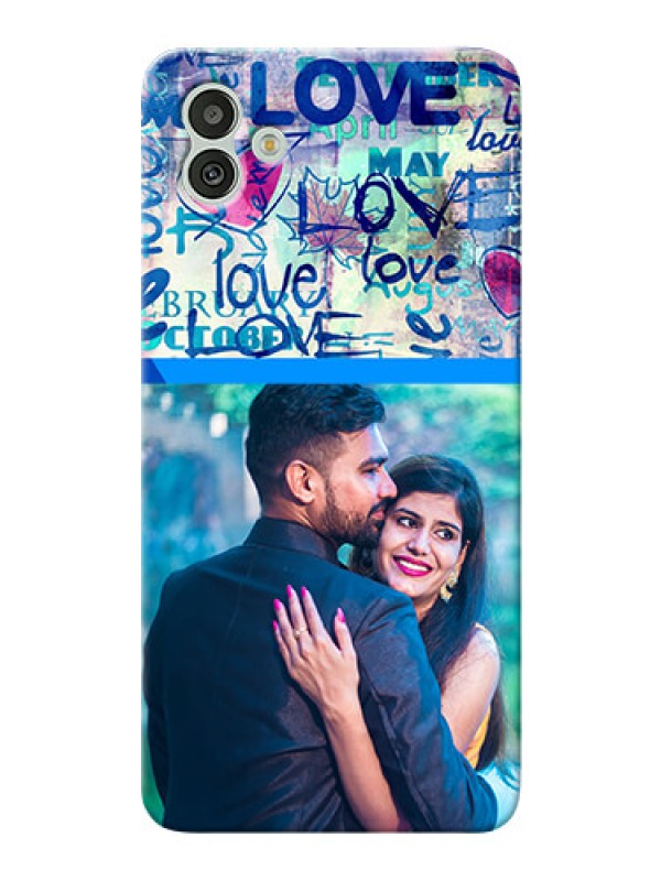 Custom Galaxy M13 5G Mobile Covers Online: Colorful Love Design