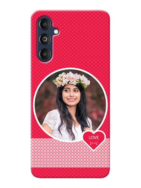 Custom Galaxy M14 4G Mobile Covers Online: Pink Pattern Design