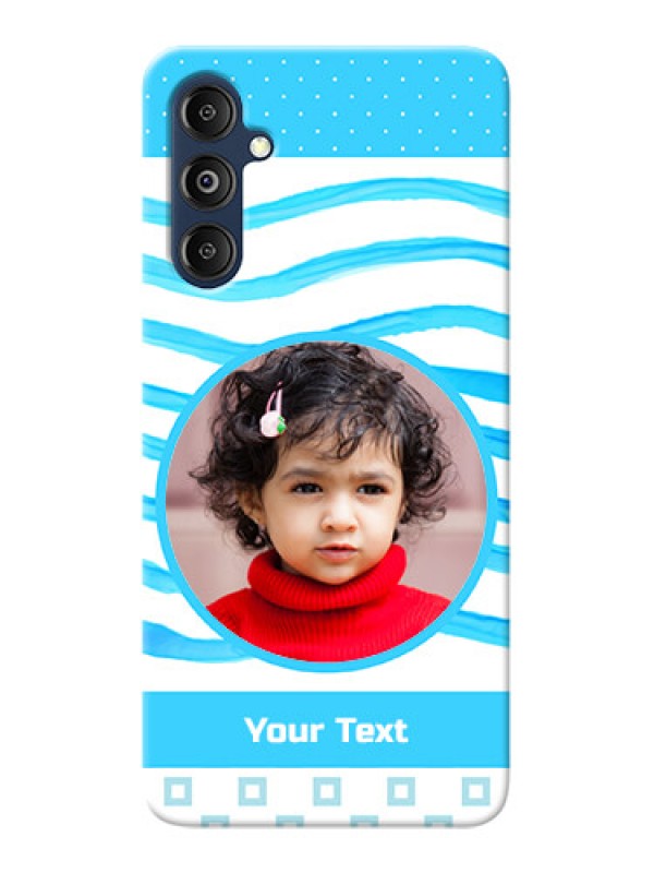 Custom Galaxy M14 4G phone back covers: Simple Blue Case Design