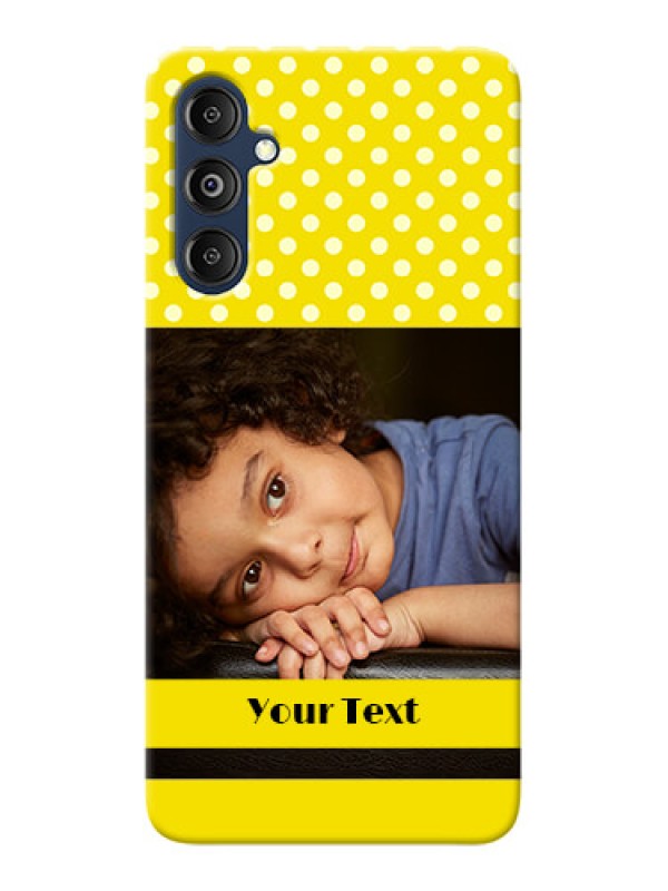 Custom Galaxy M14 4G Custom Mobile Covers: Bright Yellow Case Design