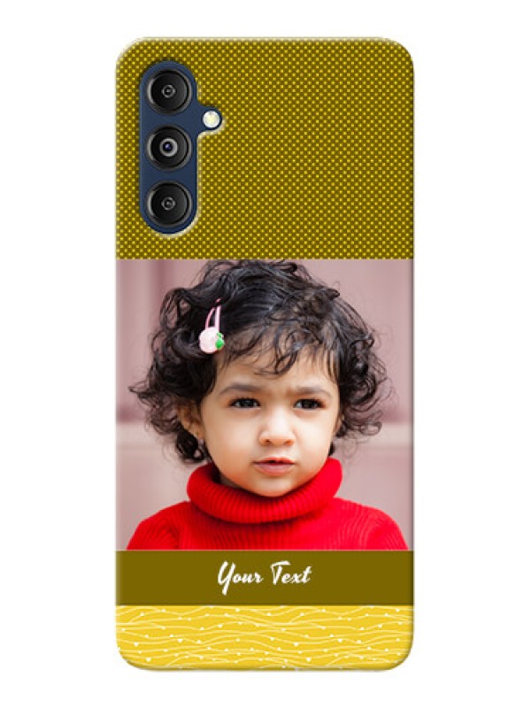 Custom Galaxy M14 4G custom mobile back covers: Simple Green Color Design