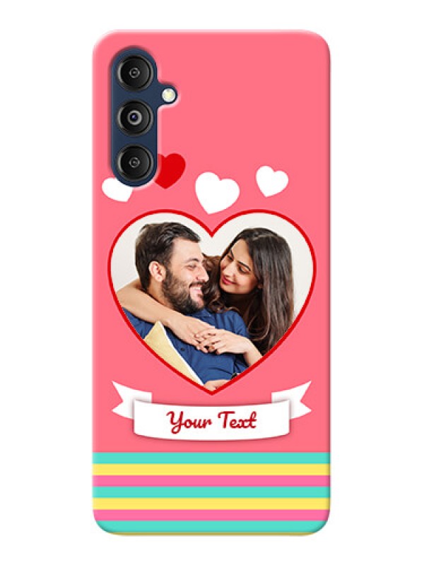 Custom Galaxy M14 4G Personalised mobile covers: Love Doodle Design