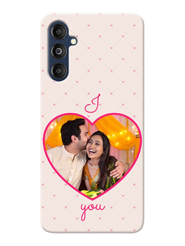 Custom Galaxy M14 4G Personalized Mobile Covers: Heart Shape Design