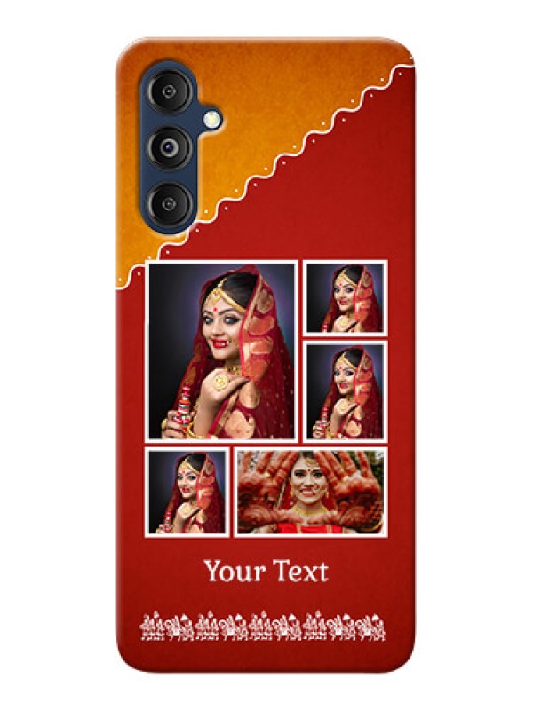 Custom Galaxy M14 4G customized phone cases: Wedding Pic Upload Design