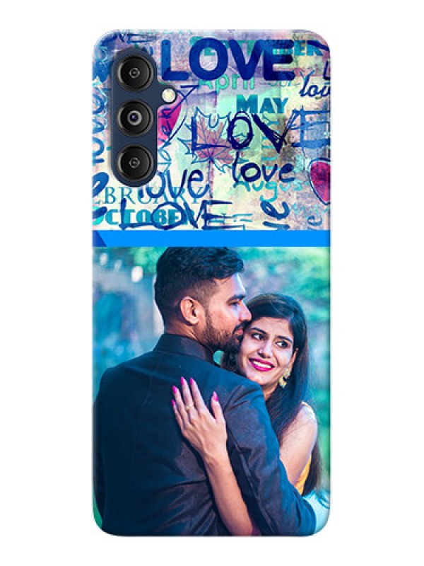Custom Galaxy M14 4G Mobile Covers Online: Colorful Love Design