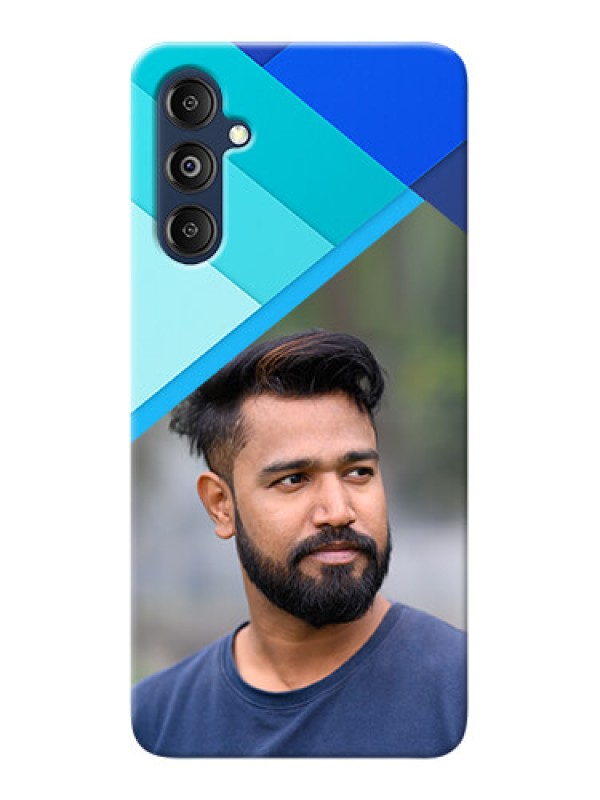 Custom Galaxy M14 4G Phone Cases Online: Blue Abstract Cover Design