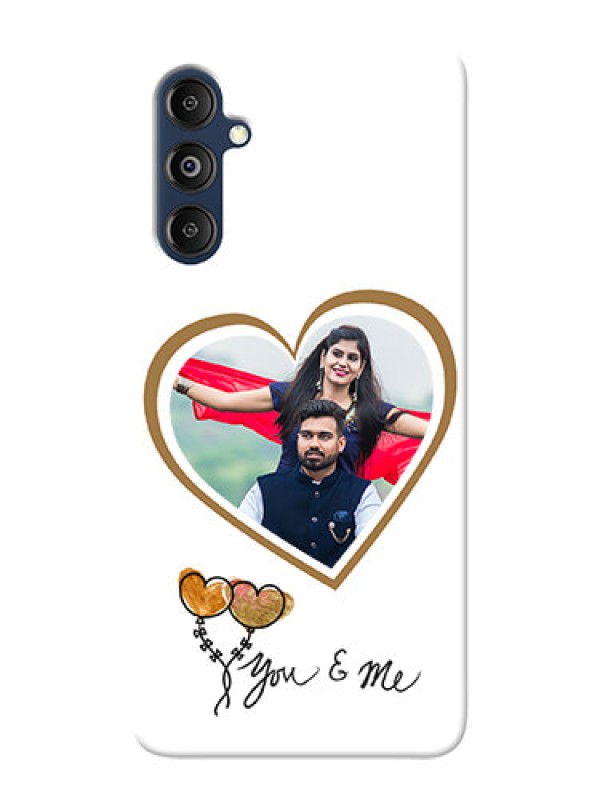 Custom Galaxy M14 4G customized phone cases: You & Me Design