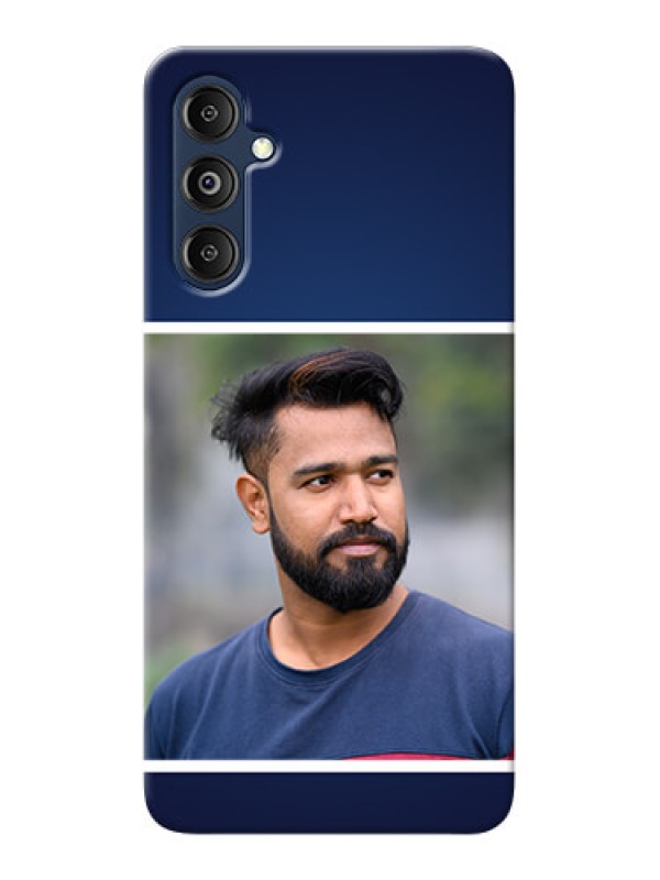 Custom Galaxy M14 4G Mobile Cases: Simple Royal Blue Design