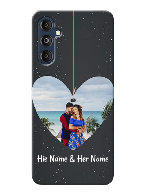 Custom Galaxy M14 4G custom phone cases: Hanging Heart Design