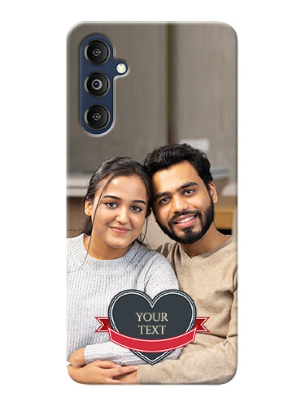 Custom Galaxy M14 4G mobile back covers online: Just Married Couple Design