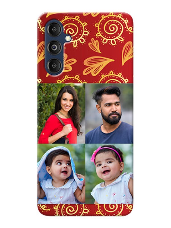 Custom Galaxy M14 4G Mobile Phone Cases: 4 Image Traditional Design