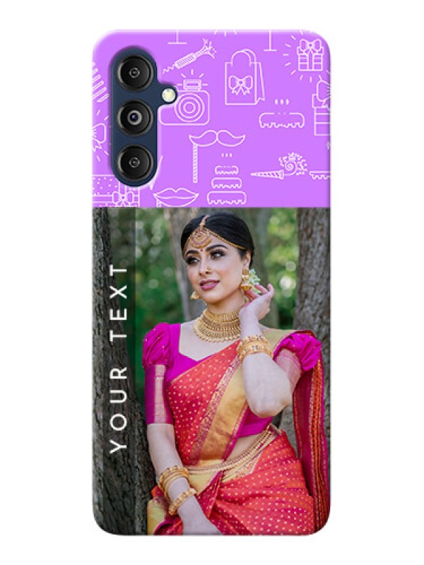 Custom Galaxy M14 4G Personalized Phone Cases: Birthday Icons Design