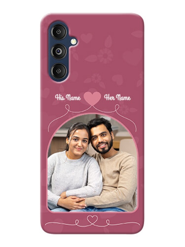 Custom Galaxy M14 4G mobile phone covers: Love Floral Design