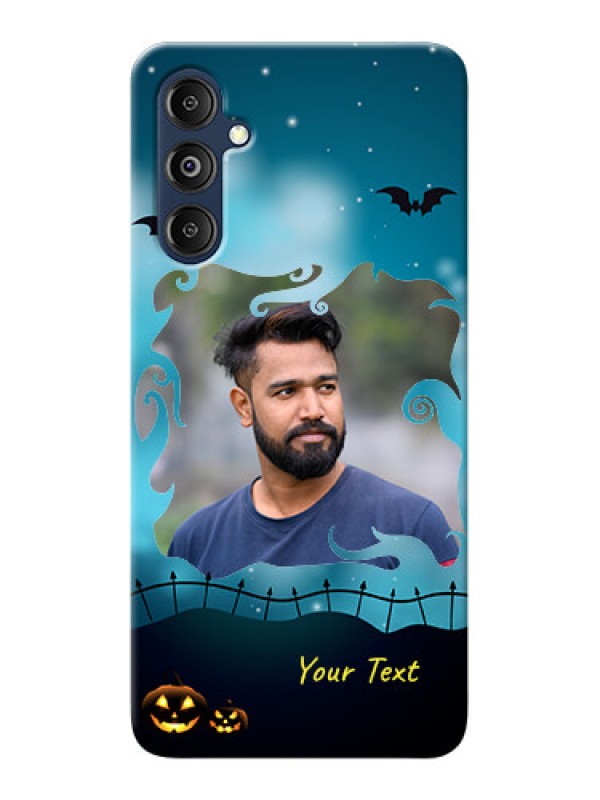Custom Galaxy M14 4G Personalised Phone Cases: Halloween frame design