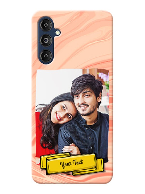 Custom Galaxy M14 4G Customized Phone Cases: Marble Texture Design