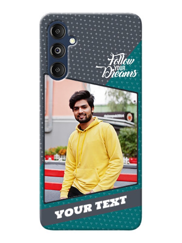 Custom Galaxy M14 4G Back Covers: Background Pattern Design with Quote
