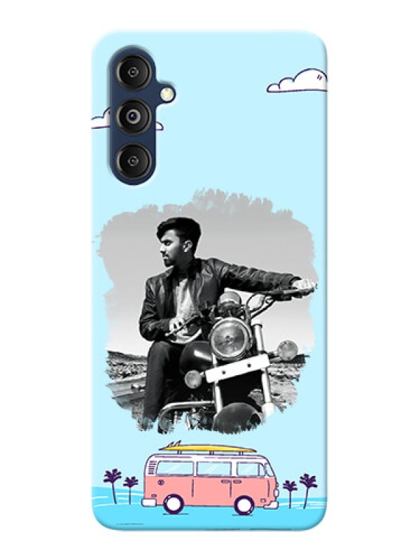 Custom Galaxy M14 4G Mobile Covers Online: Travel & Adventure Design
