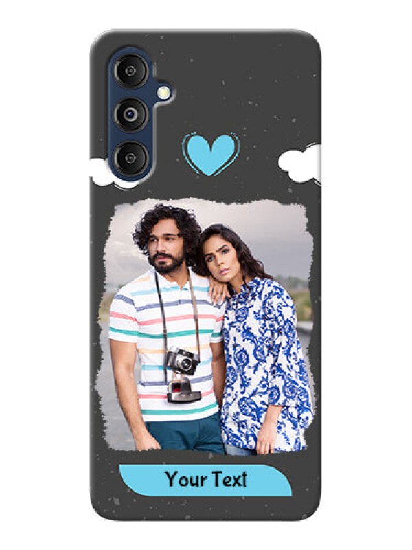 Custom Galaxy M14 4G Mobile Back Covers: splashes with love doodles Design