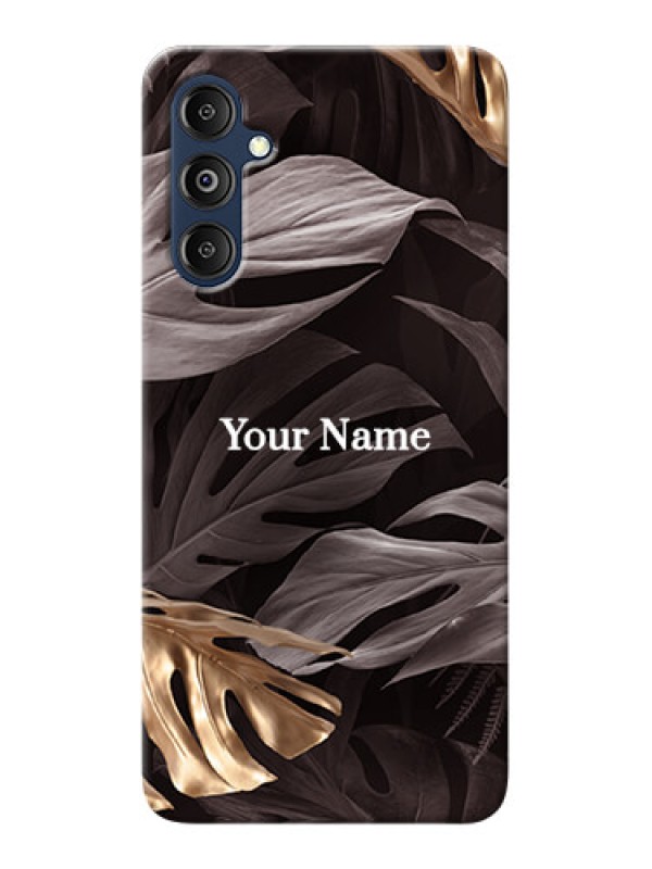 Custom Galaxy M14 4G Personalised Phone Case with Wild Leaves digital paint Design