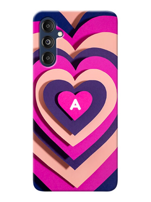 Custom Galaxy M14 4G Custom Mobile Case with Cute Heart Pattern Design
