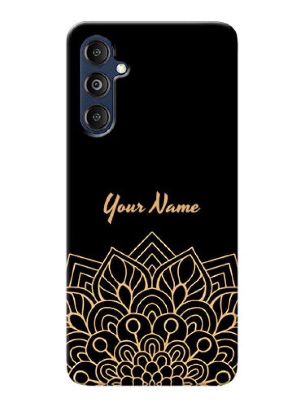 Custom Galaxy M14 4G Custom Phone Case with Golden mandala Design