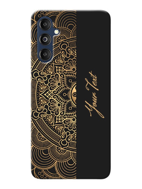 Custom Galaxy M14 4G Photo Printing on Case with Mandala art with custom text Design