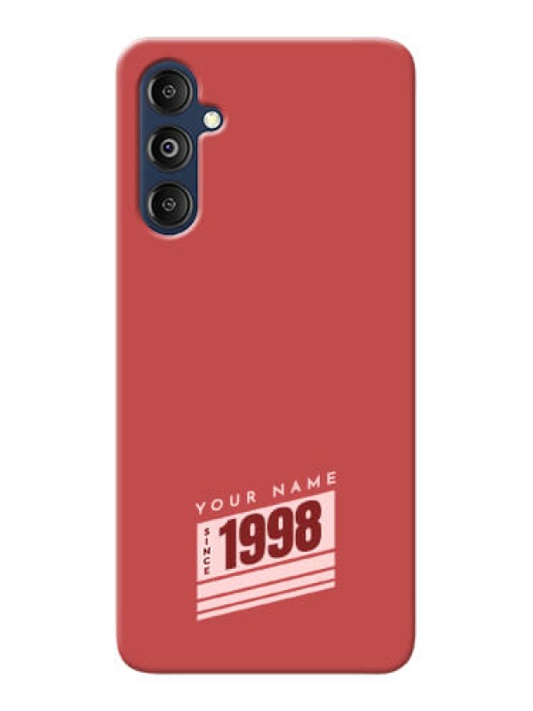 Custom Galaxy M14 4G Custom Phone Case with Red custom year of birth Design