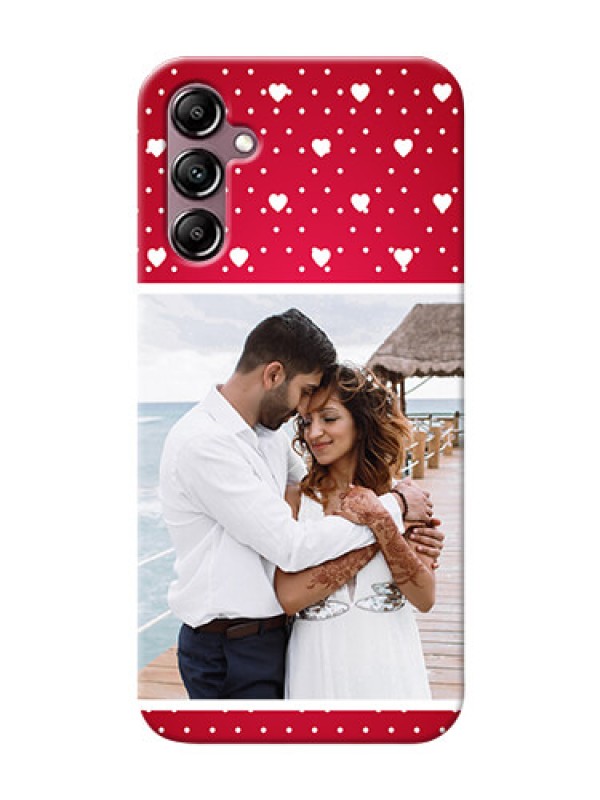 Custom Galaxy M14 5G custom back covers: Hearts Mobile Case Design