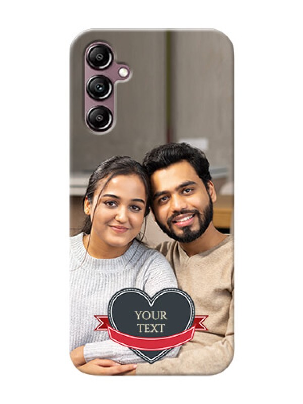 Custom Galaxy M14 5G mobile back covers online: Just Married Couple Design