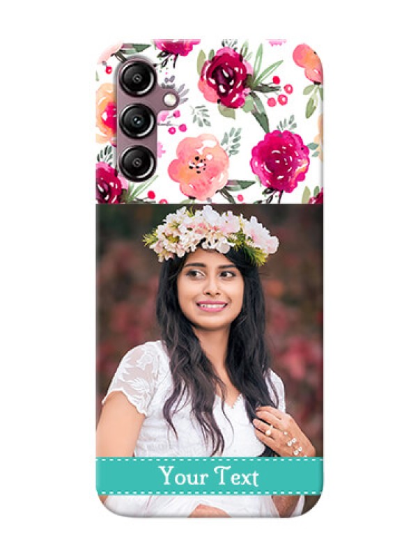 Custom Galaxy M14 5G Personalized Mobile Cases: Watercolor Floral Design
