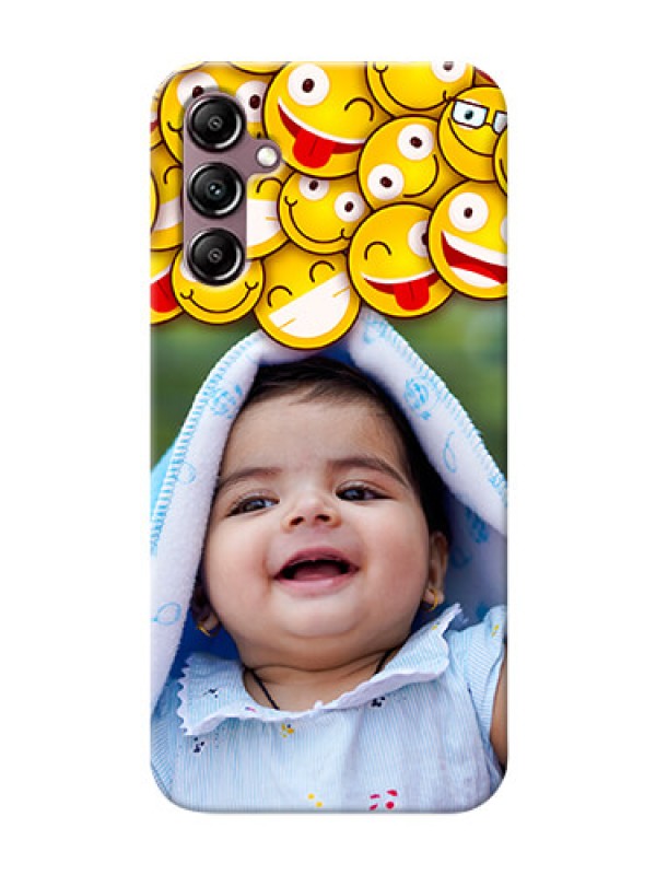 Custom Galaxy M14 5G Custom Phone Cases with Smiley Emoji Design