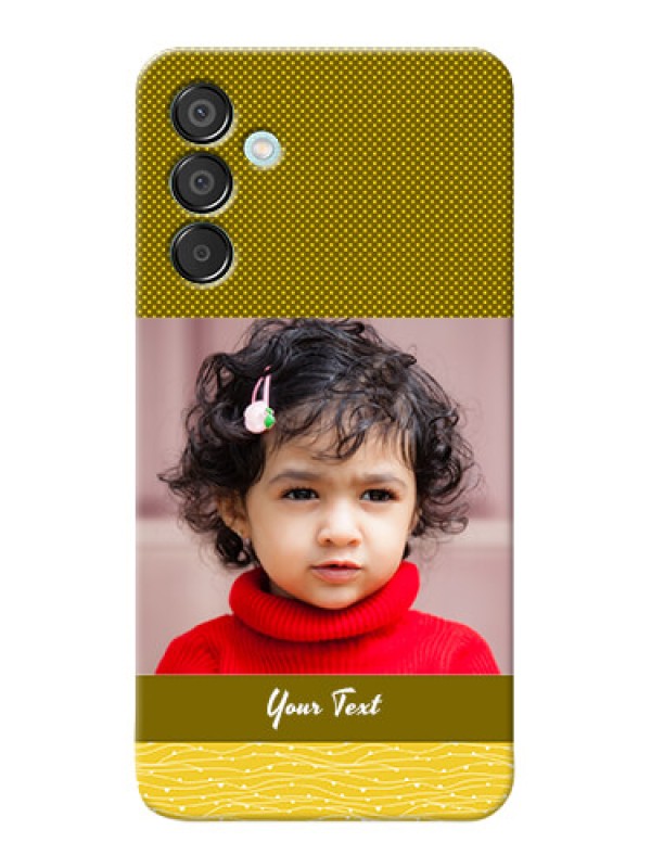 Custom Galaxy M15 5G custom mobile back covers: Simple Green Color Design