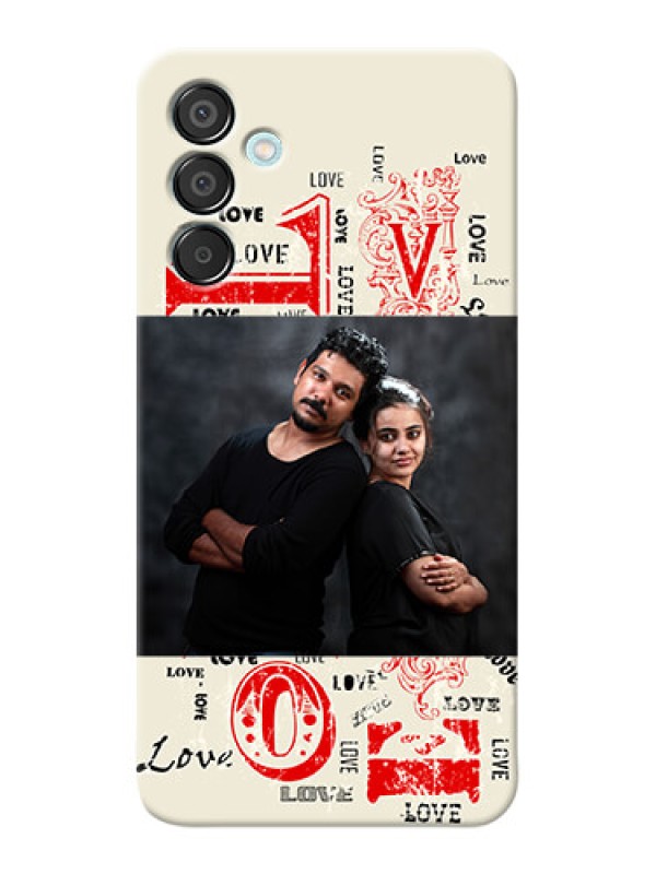 Custom Galaxy M15 5G mobile cases online: Trendy Love Design Case