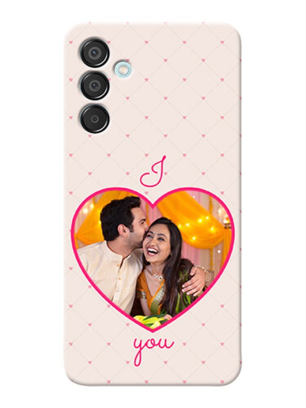 Custom Galaxy M15 5G Personalized Mobile Covers: Heart Shape Design