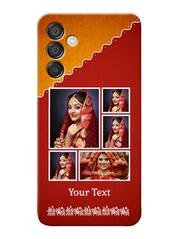 Custom Galaxy M15 5G customized phone cases: Wedding Pic Upload Design