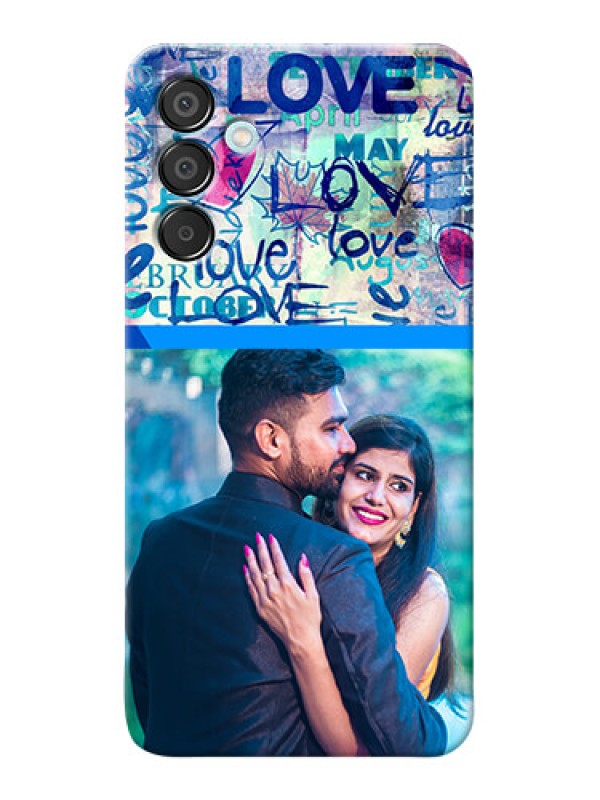 Custom Galaxy M15 5G Mobile Covers Online: Colorful Love Design