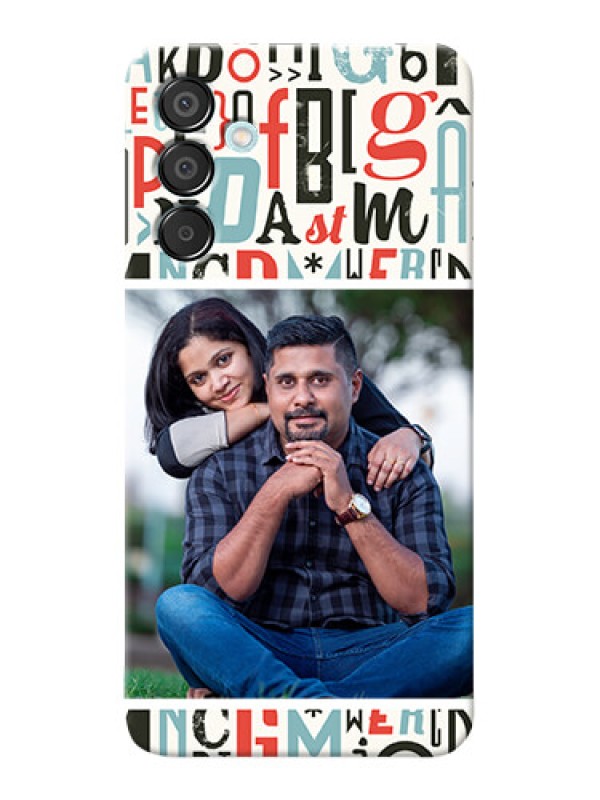 Custom Galaxy M15 5G custom mobile phone covers: Alphabet Design