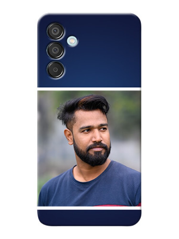 Custom Galaxy M15 5G Mobile Cases: Simple Royal Blue Design