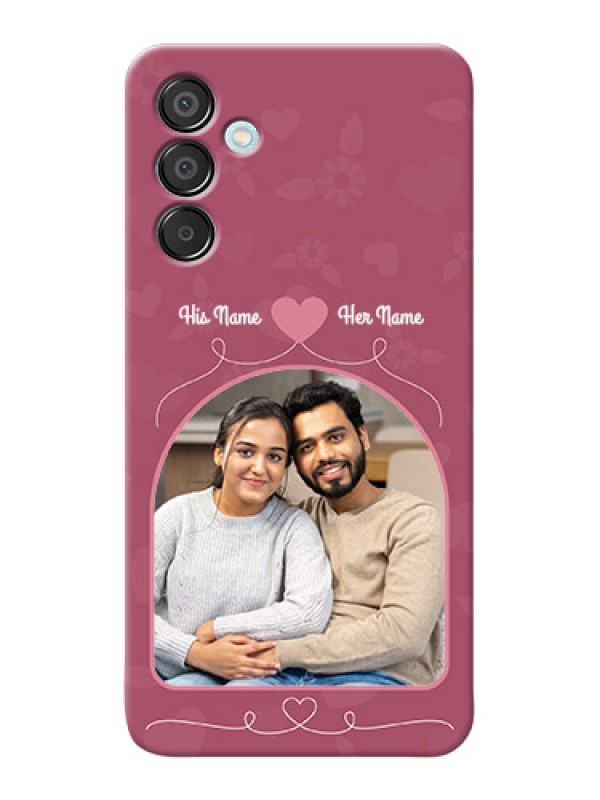 Custom Galaxy M15 5G mobile phone covers: Love Floral Design